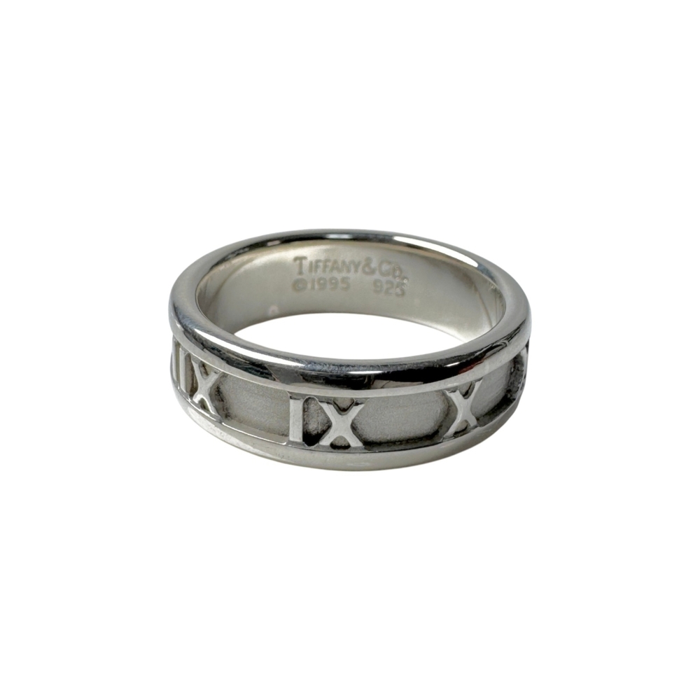 Tiffany & Co. Atlas Ring, Sterling Silver 925, Size # (Japanese Size), Women's